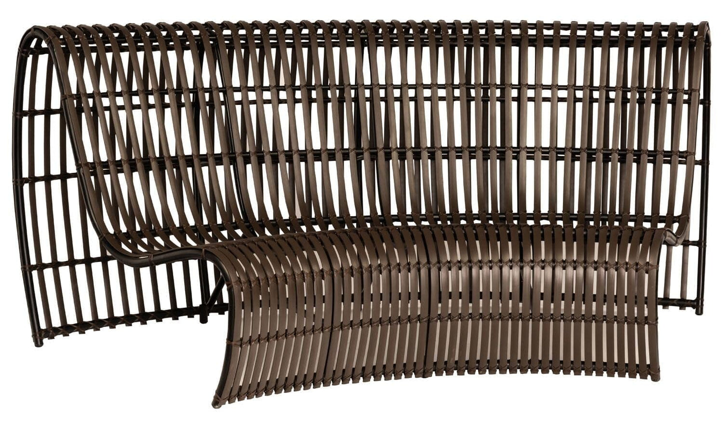 Woodard Loft Curved Sofa S665031 Seating Woodard
