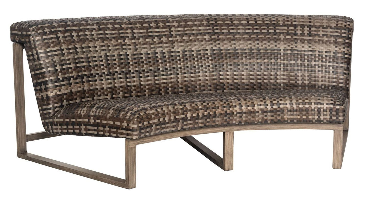 Woodard Reunion Wicker Curved Sofa S648061 Seating Woodard
