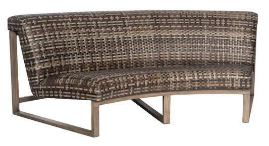 Woodard Reunion Wicker Curved Sofa S648061 Seating Woodard