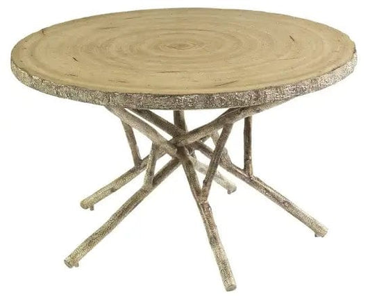 Woodard River Run 48" Round Birch Heartwood Dining Table S545702 Table Woodard