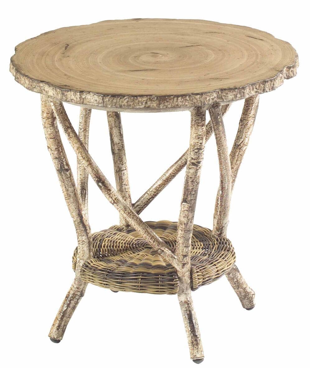 Woodard River Run End Table with Faux Birch Top S545203 Table Woodard