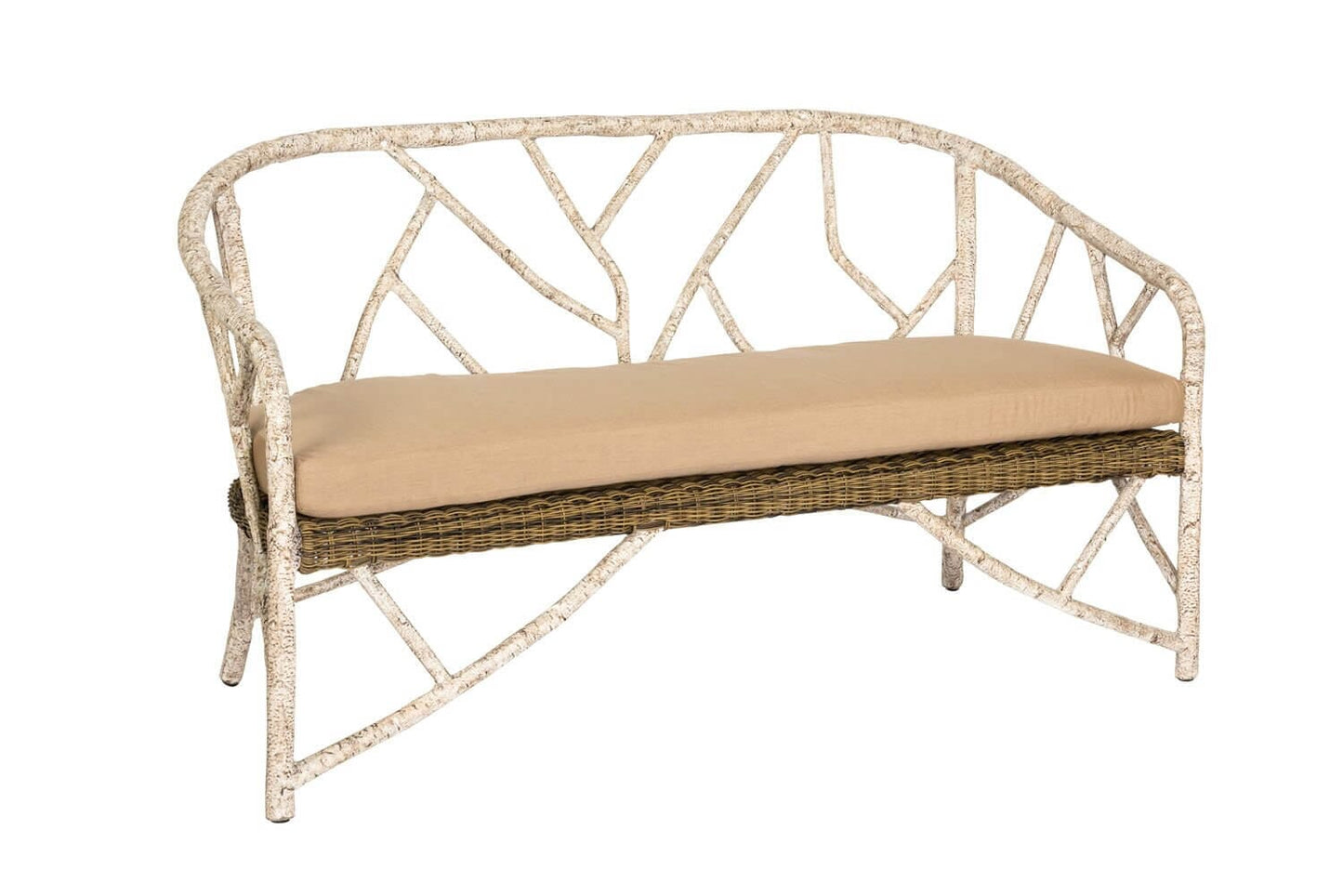 Woodard River Run Faux Bois Love Seat S545051 Seating Woodard