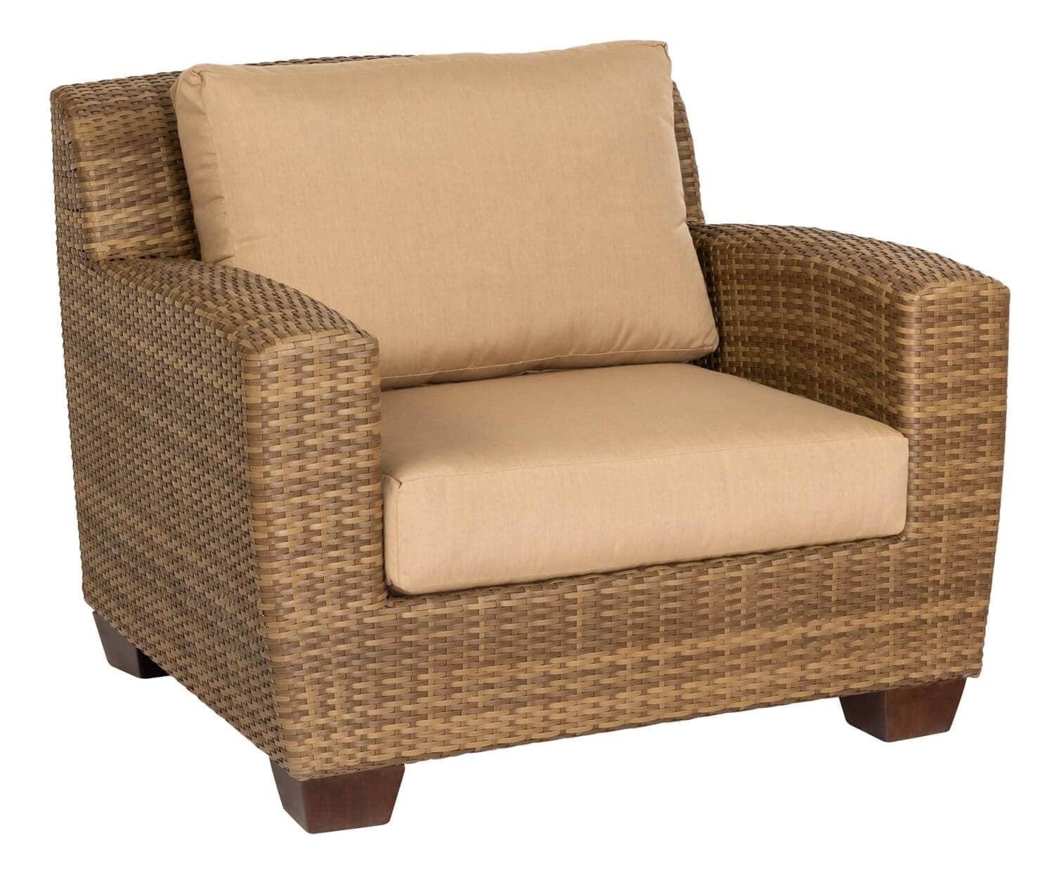 Woodard Saddleback Wicker Lounge Chair S523011 Seating Woodard