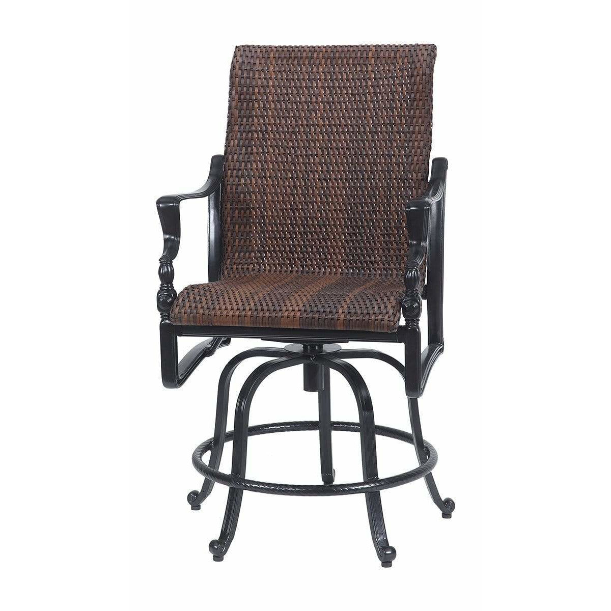 Gensun | Bel Air Woven Swivel Rocking Balcony Stool | 70990036 Seating Gensun