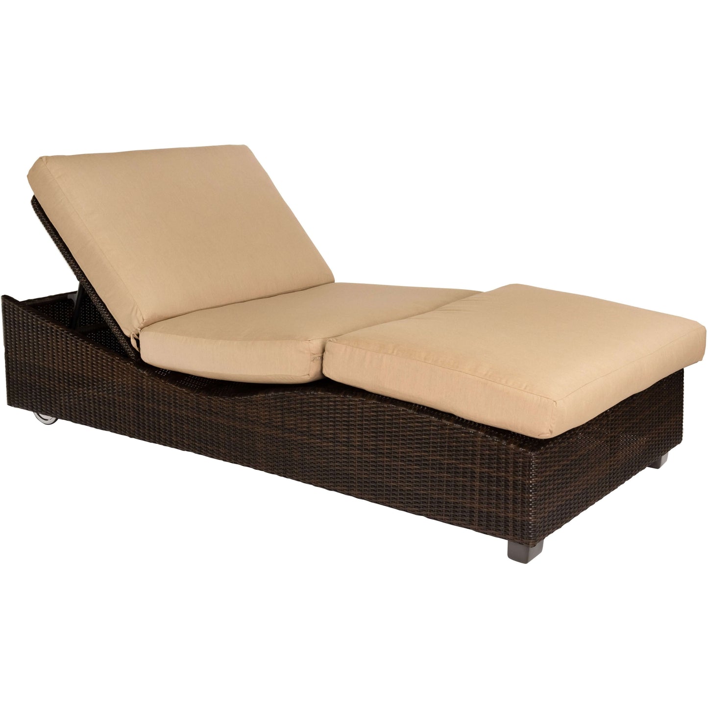 Woodard Montecito Wicker Saddleback Double Chaise Lounge S511061