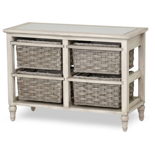 Sea Winds Trading Island Breeze 4-Basket Horizontal Storage Cabinet B59107