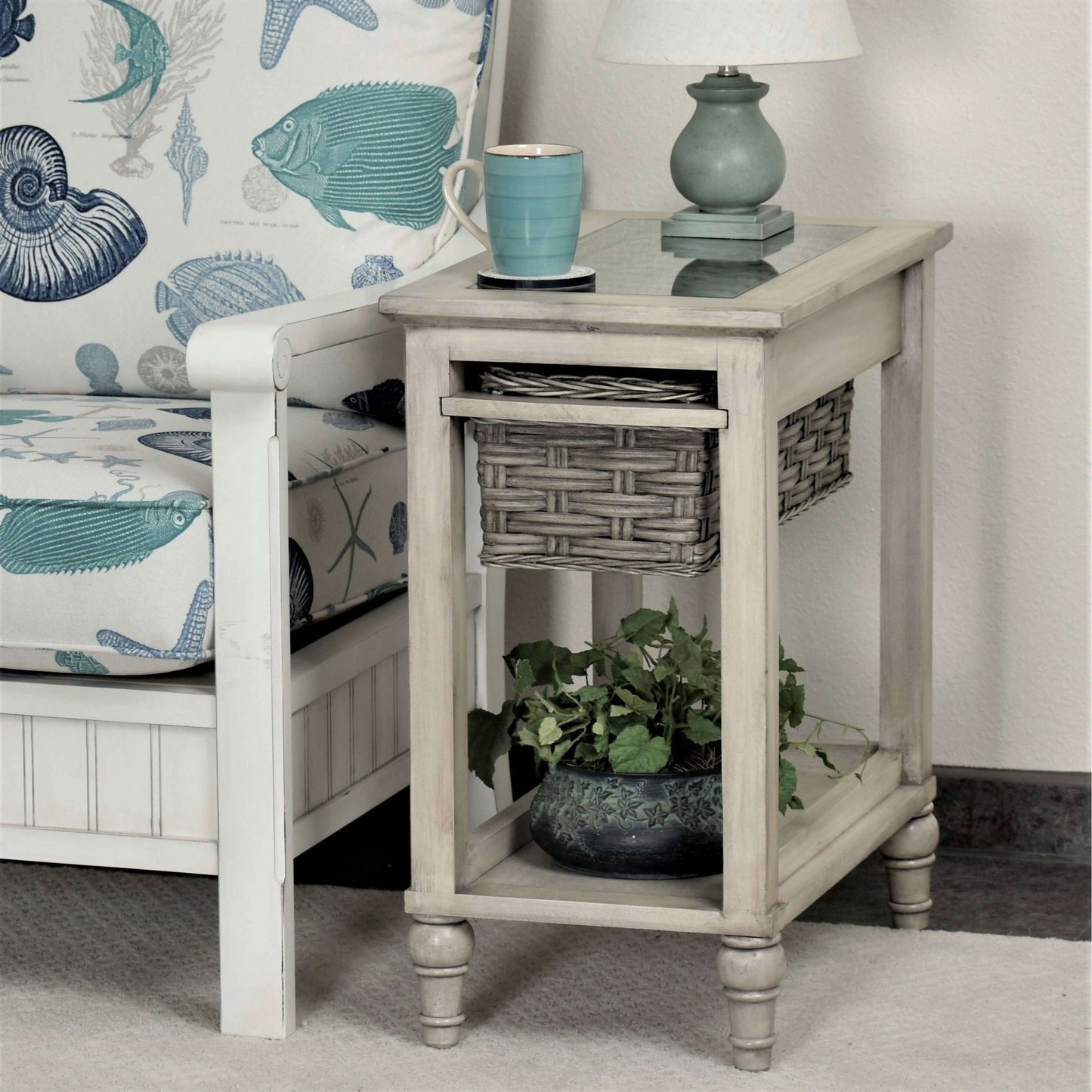 Sea Winds Trading Island Breeze Chairside Table B59109 Indoor Sea Winds Trading Co