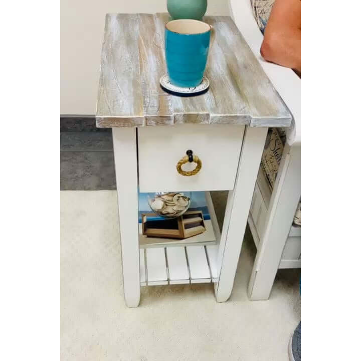 Sea Winds Trading Picket Fence Chairside Table B78205 Indoor Sea Winds Trading Co