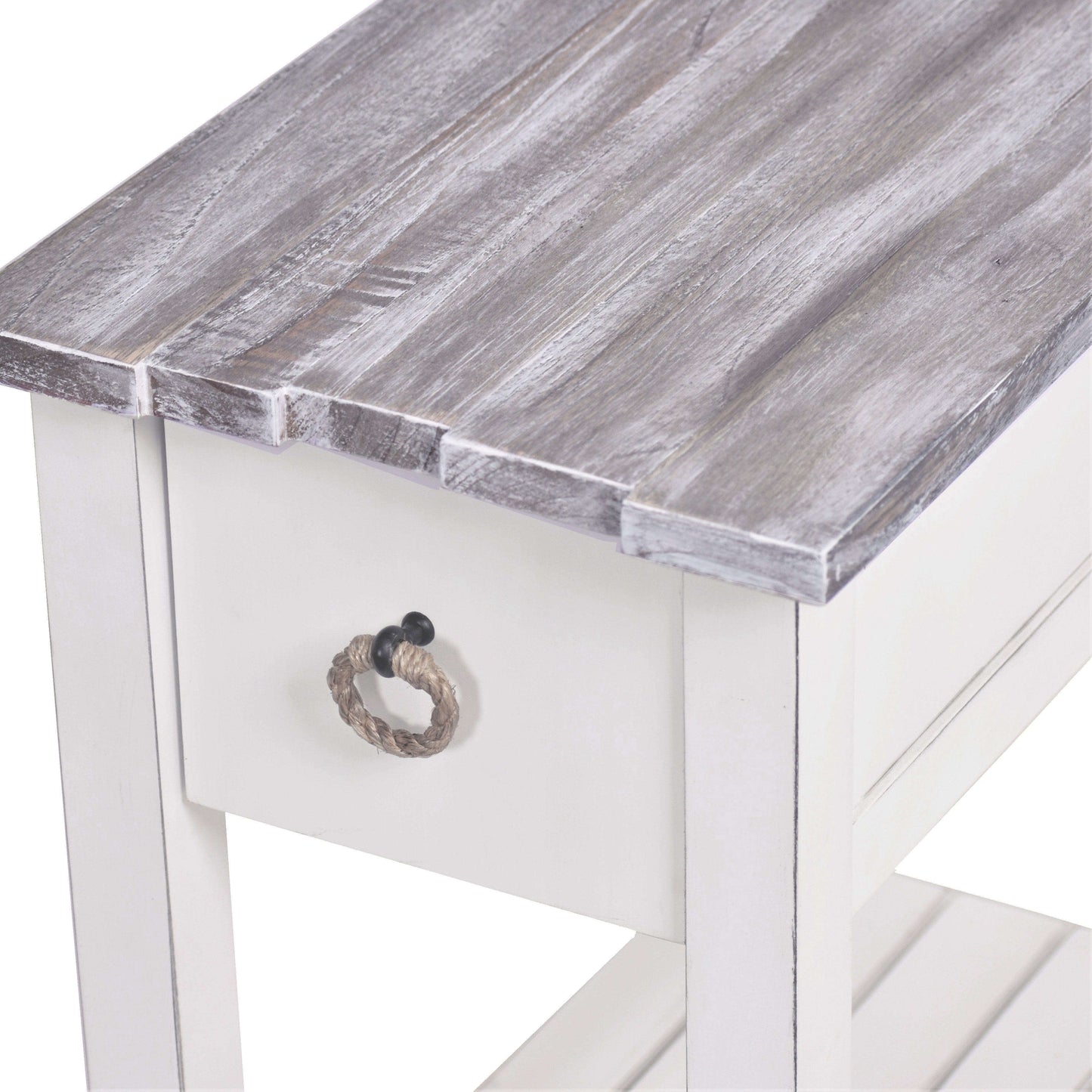 Sea Winds Trading Picket Fence Chairside Table B78205 Indoor Sea Winds Trading Co