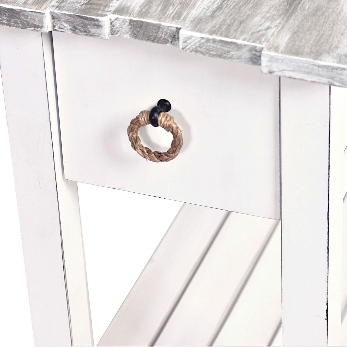 Sea Winds Trading Picket Fence Chairside Table B78205 Indoor Sea Winds Trading Co