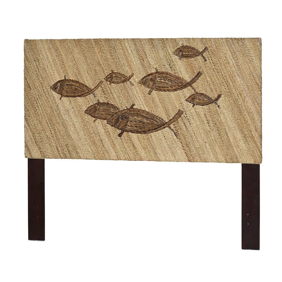 Sea Winds Trading School of Fish Weave King Headboard B78141 Indoor Sea Winds Trading Co
