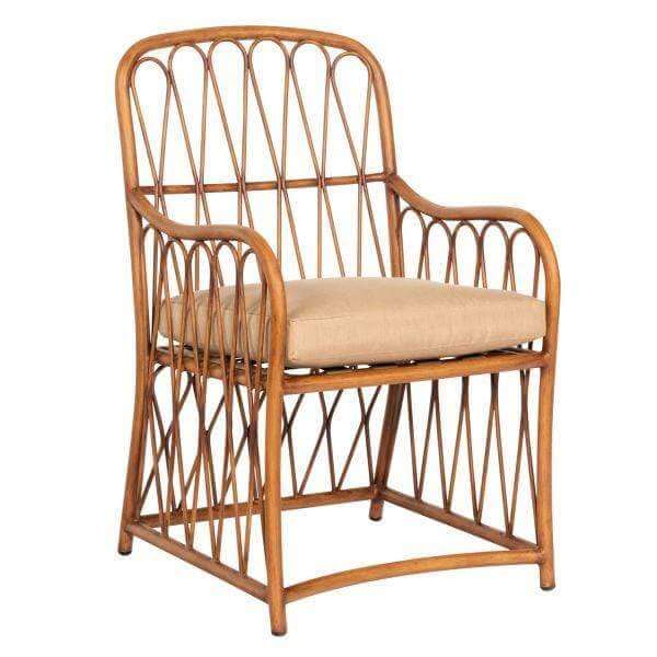 Woodard Cane Dining Arm Chair S650510 Seating Woodard