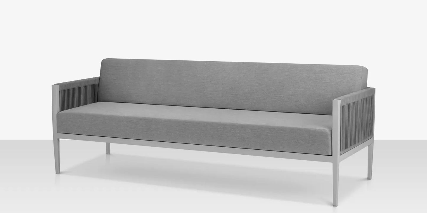 Skye Sofa - Kessler Silver Frame / Gray by DecoScape (3303-103-KES-GRY)