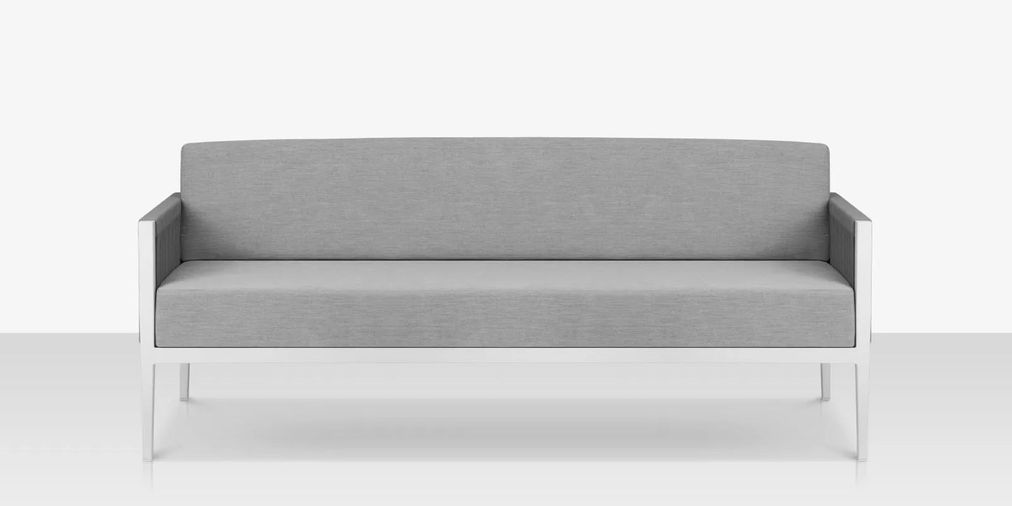 Skye Sofa - Kessler Silver Frame / Gray by DecoScape (3303-103-KES-GRY)
