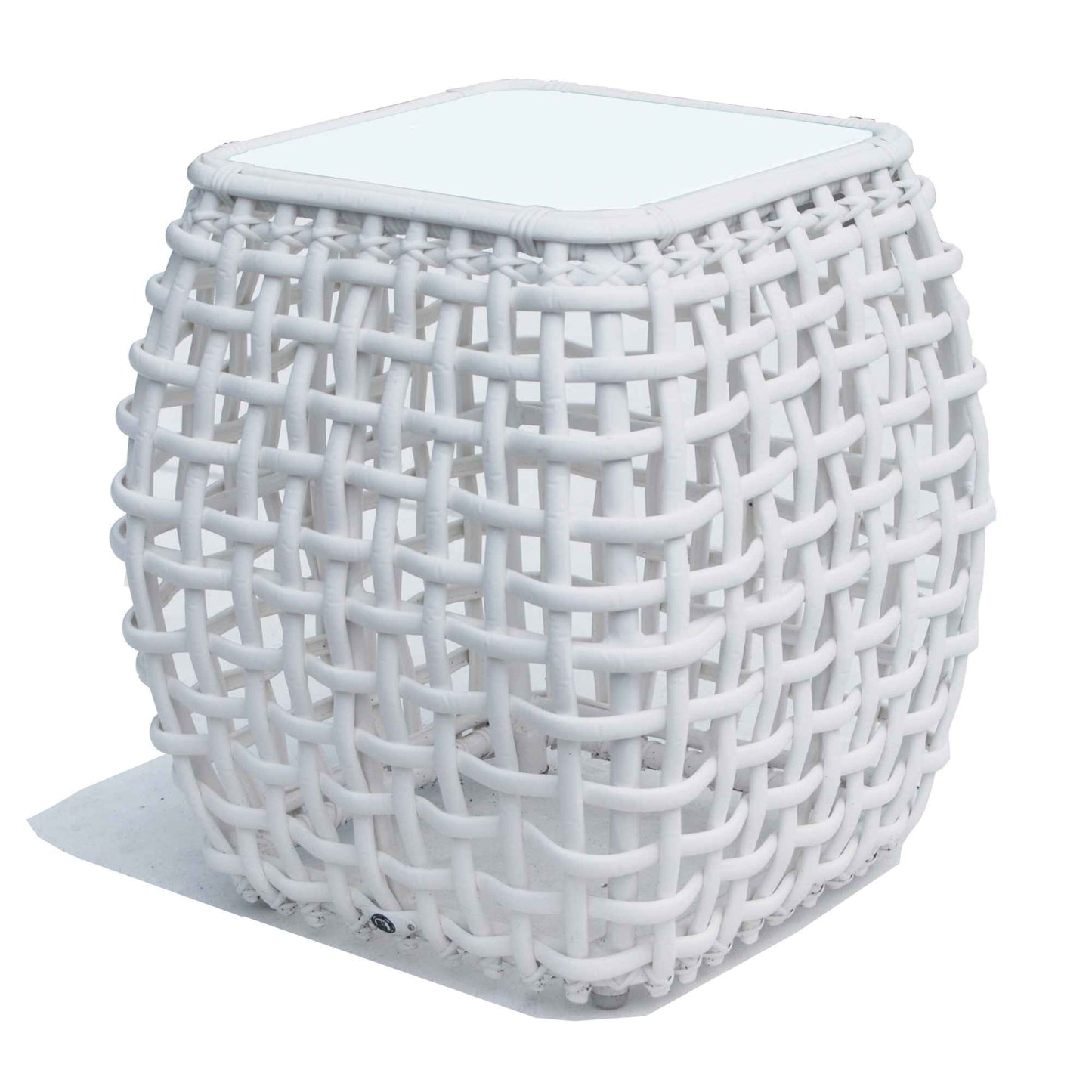 Dynasty Side Table with Glass