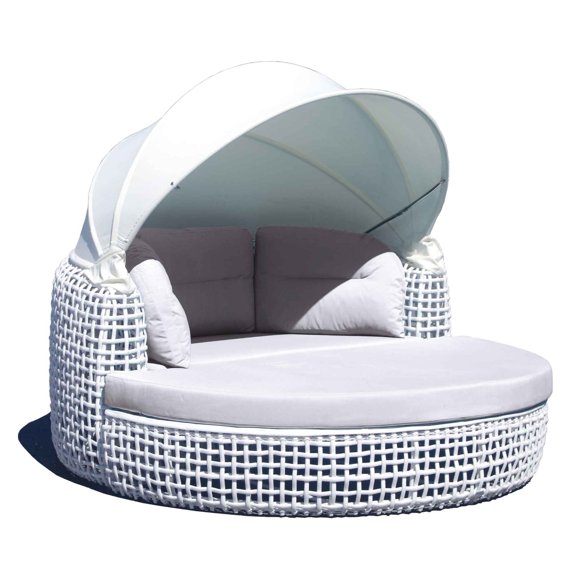 Dynasty Daybed with Canopy and Sunbrella Cushions