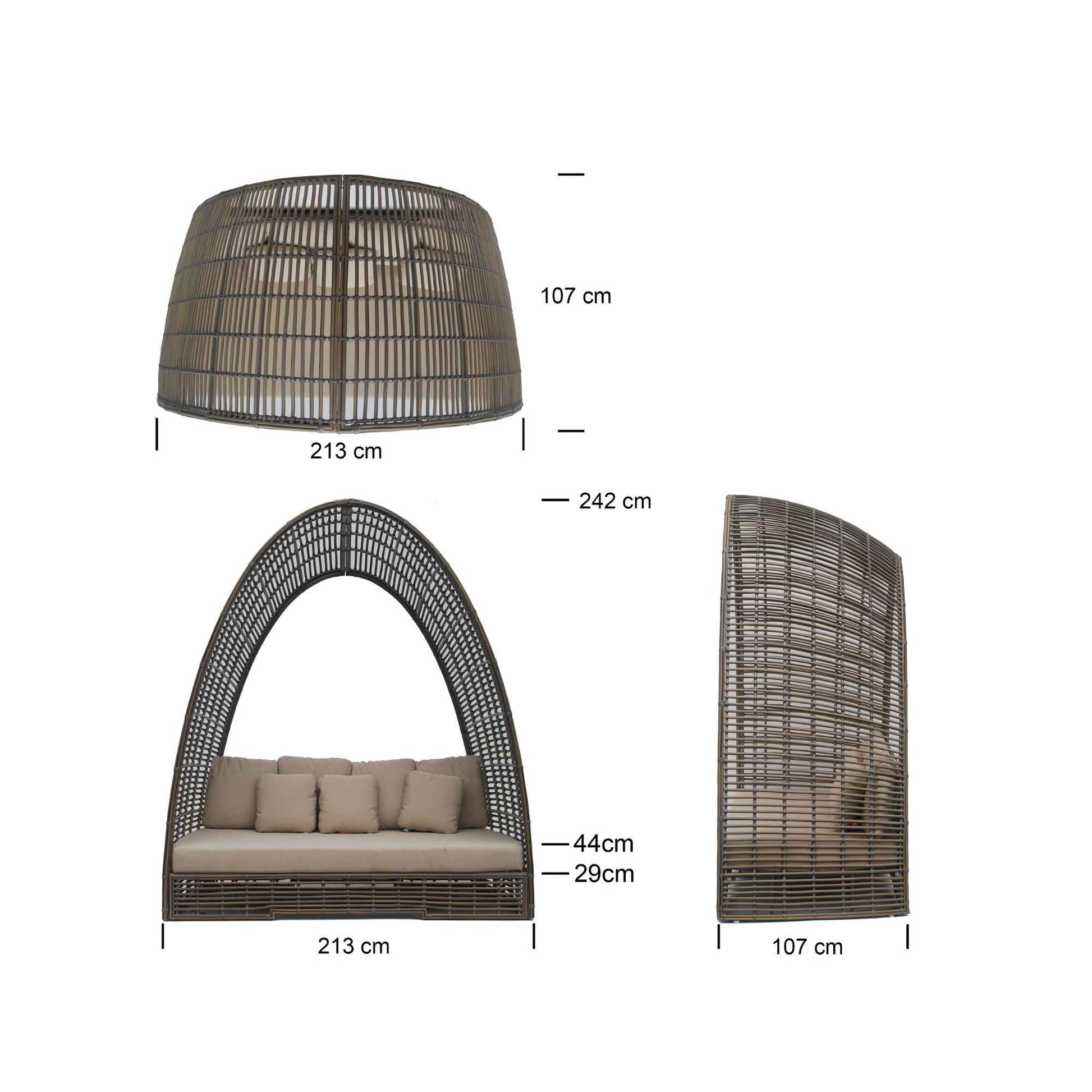 Ruby Daybed with Sunbrella Cushion