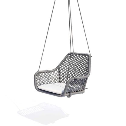 Horizon 8FT Pergola with Lamp, Moma Hanging Chairs & Aluminum Table