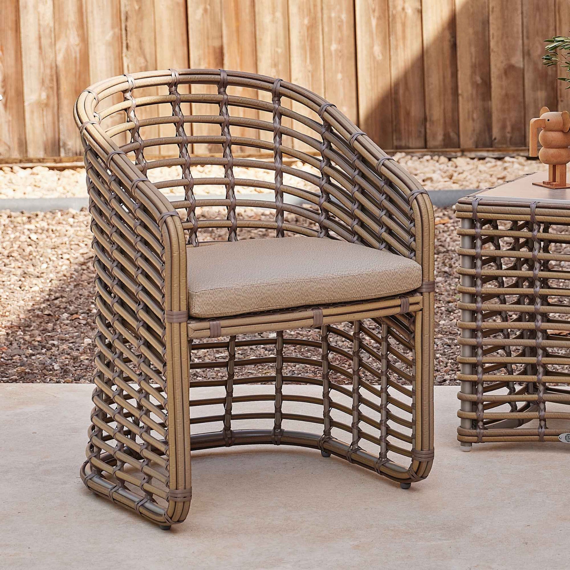 Ruby Dining Armchair with Sunbrella Cushion