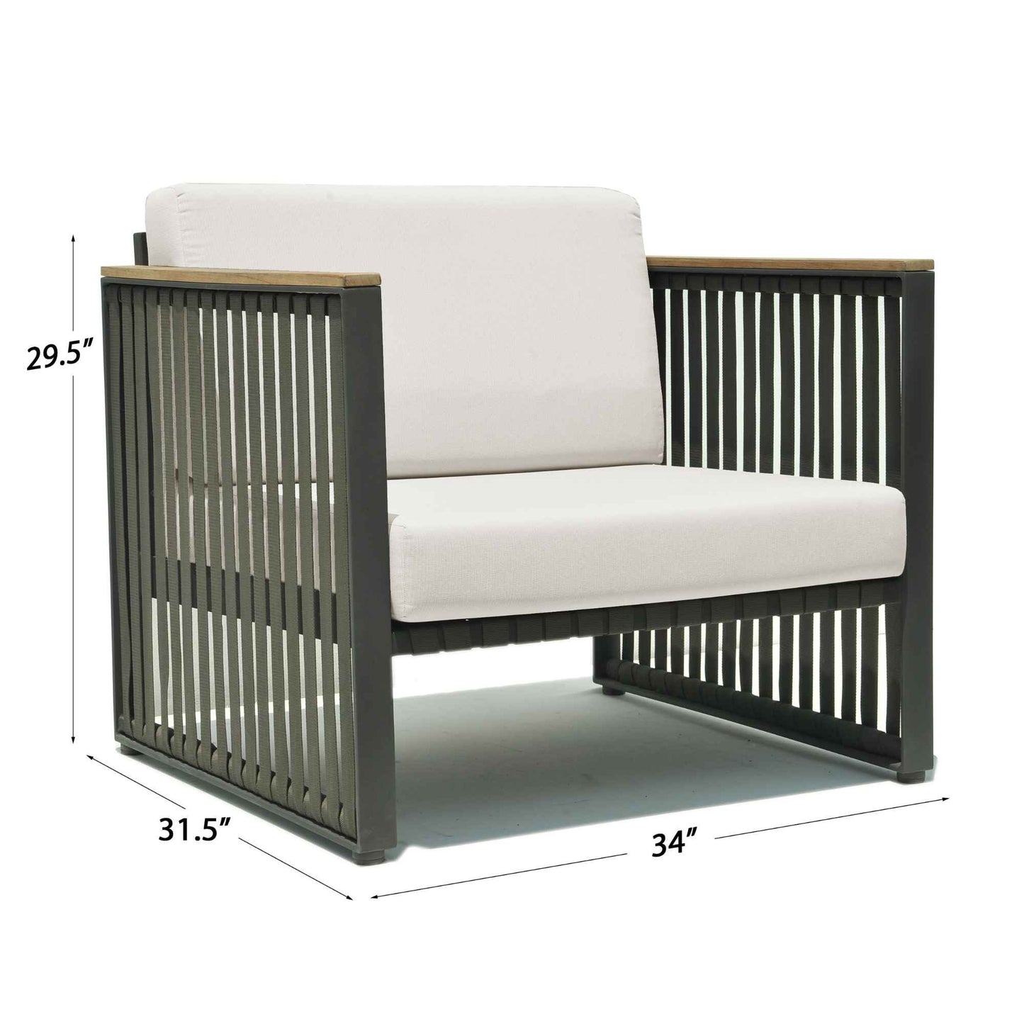 Horizon Armchair with Sunbrella Cushion