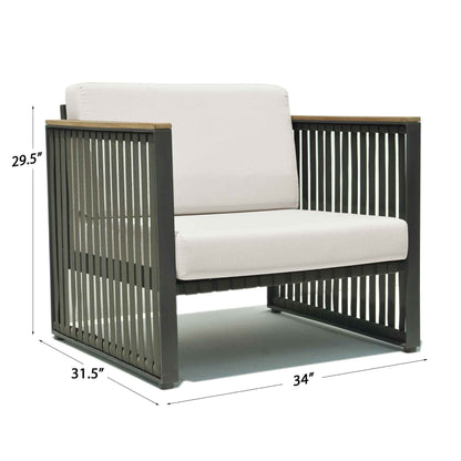 Horizon 5-Piece Seating Set with Sunbrella Cushions