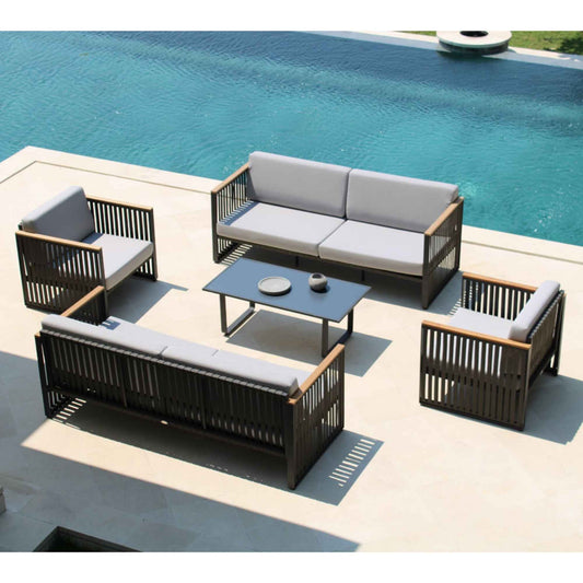Horizon 5-Piece Seating Set with Sunbrella Cushions