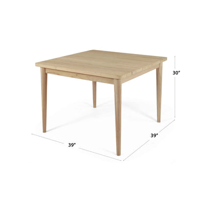 Krabi 5-Piece Square Dining Set with Sunbrella Cushions