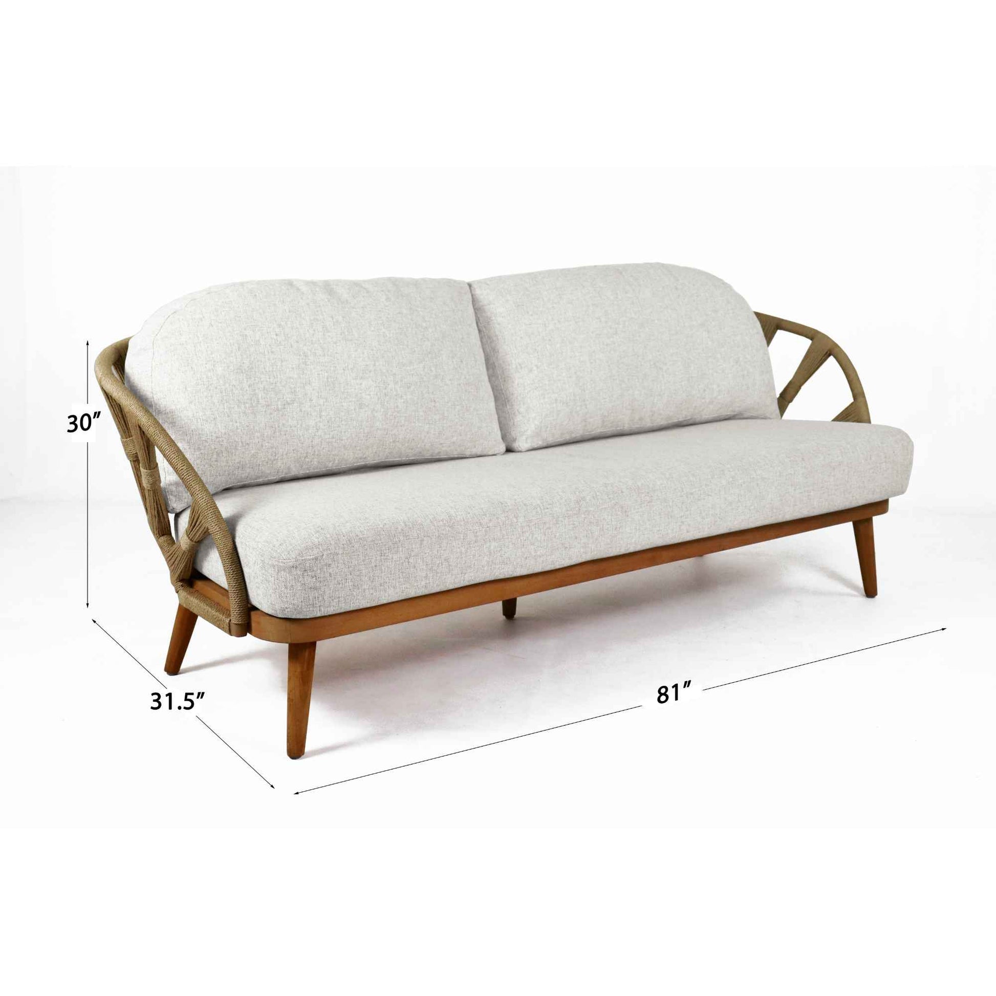 Krabi Sofa with Sunbrella Cushion