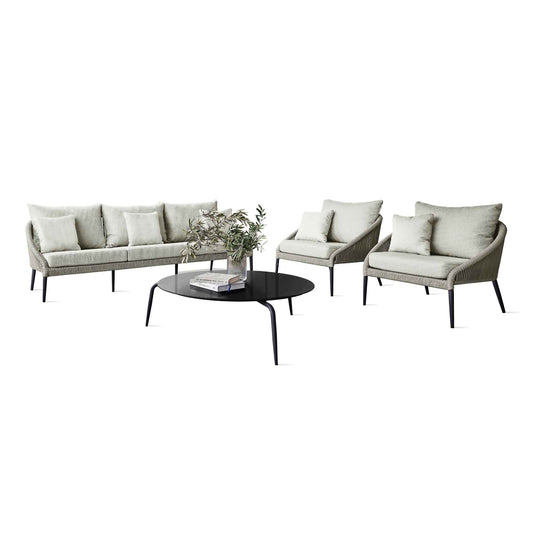 Rodona 4-Piece Seating Set with Sunbrella Cushions