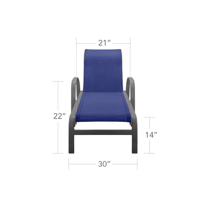 Atlantic Chaise with Arms by DecoScape (3005-104)
