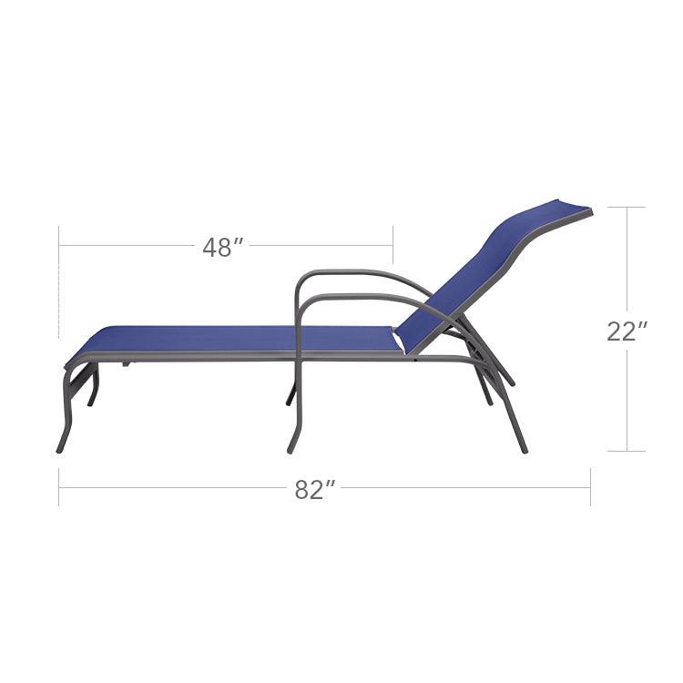 Atlantic Chaise with Arms by DecoScape (3005-104)