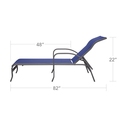 Atlantic Chaise with Arms by DecoScape (3005-104)
