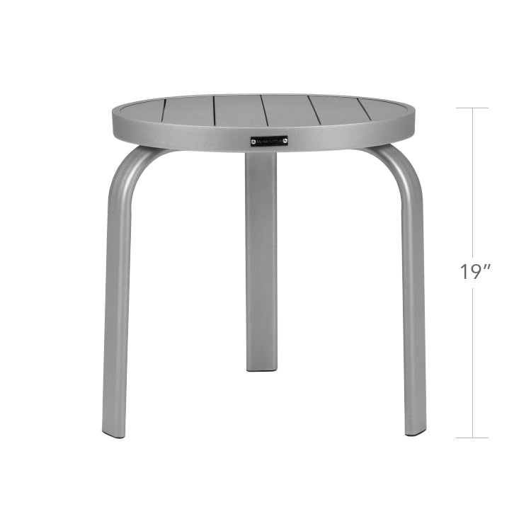 Atlantic Side Table (Round with Slatted Top) by DecoScape (3005-323)