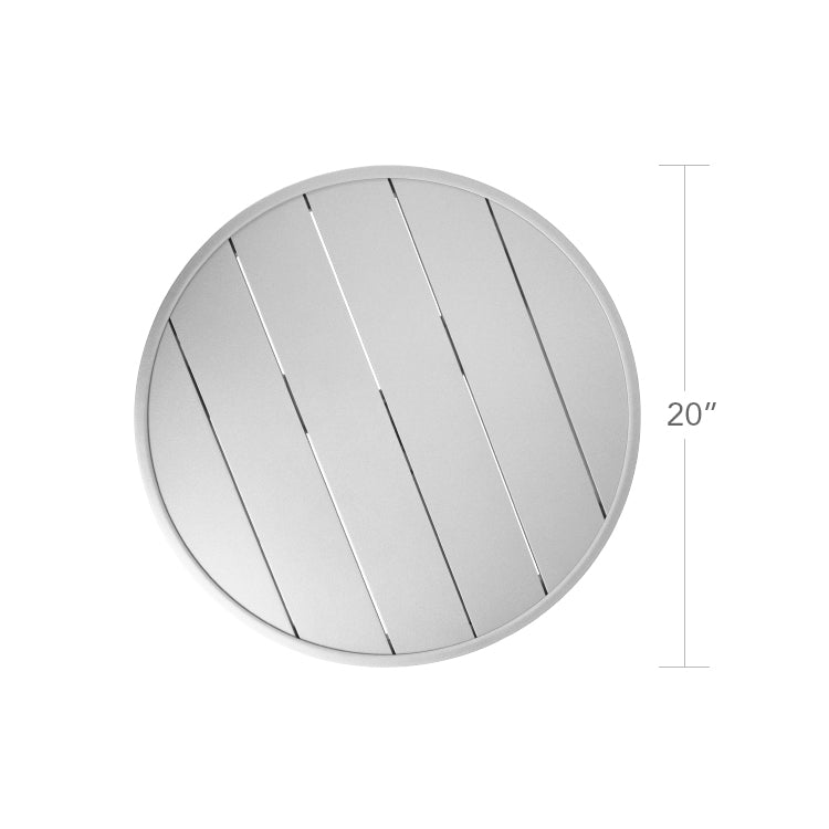 Atlantic Side Table (Round with Slatted Top) by DecoScape (3005-323)