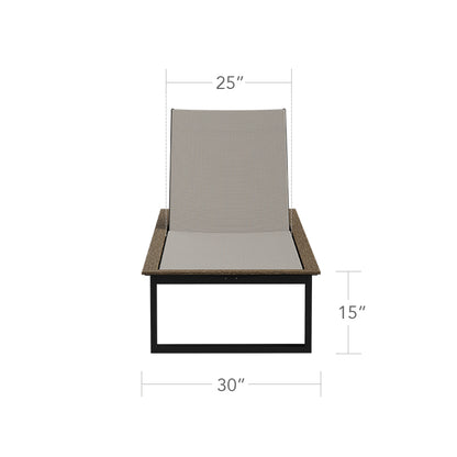 Bosca Armless Chaise by DecoScape (7007-134)