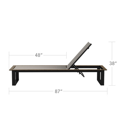 Bosca Armless Chaise by DecoScape (7007-134)