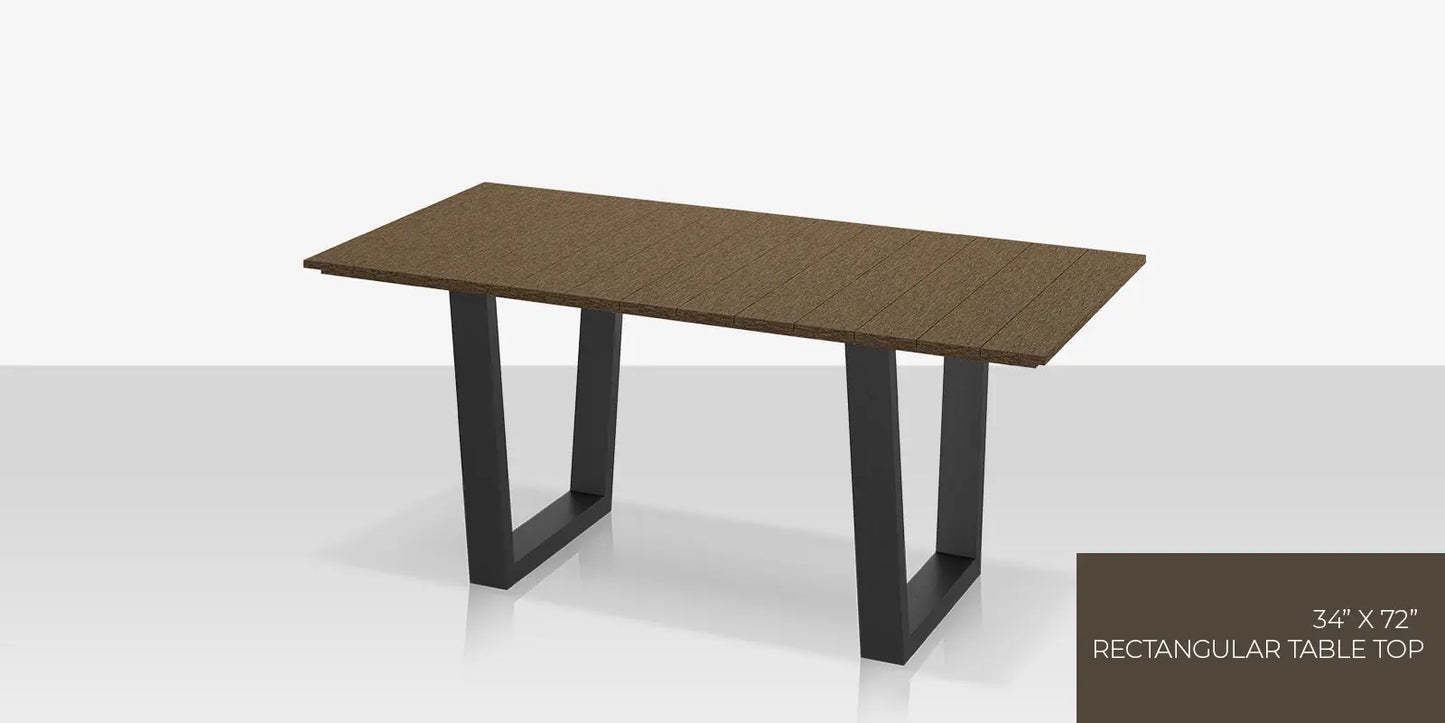 Bosca rectangular Table Top 34"x72" by DecoScape (7007-499)