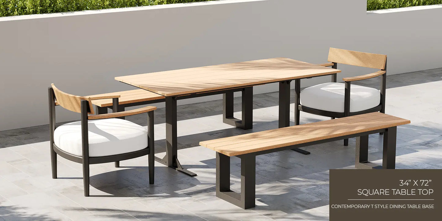 Bosca rectangular Table Top 34"x72" by DecoScape (7007-499)