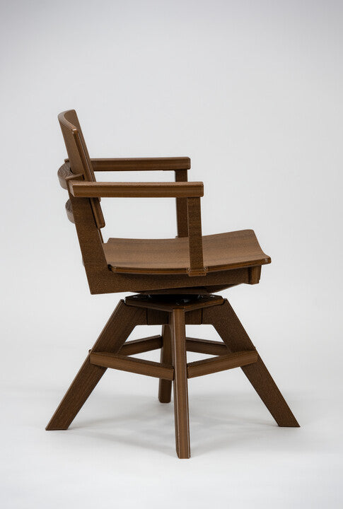 SYM Swivel Dining Arm Chair by Seaside Casual (360)