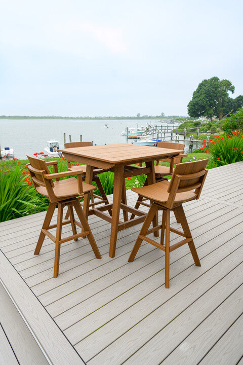 SYM Swivel Bar Arm Chair by Seaside Casual (362)