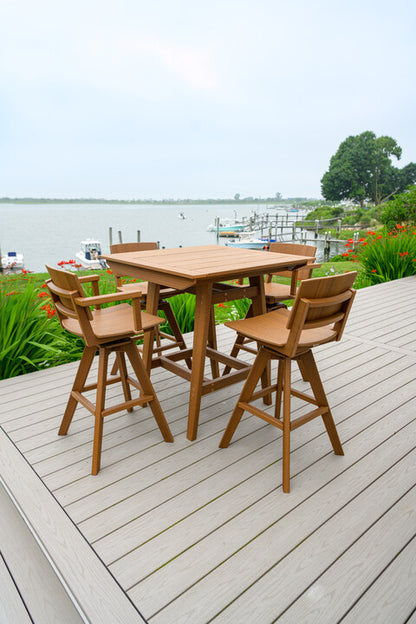 SYM Swivel Bar Arm Chair by Seaside Casual (362)