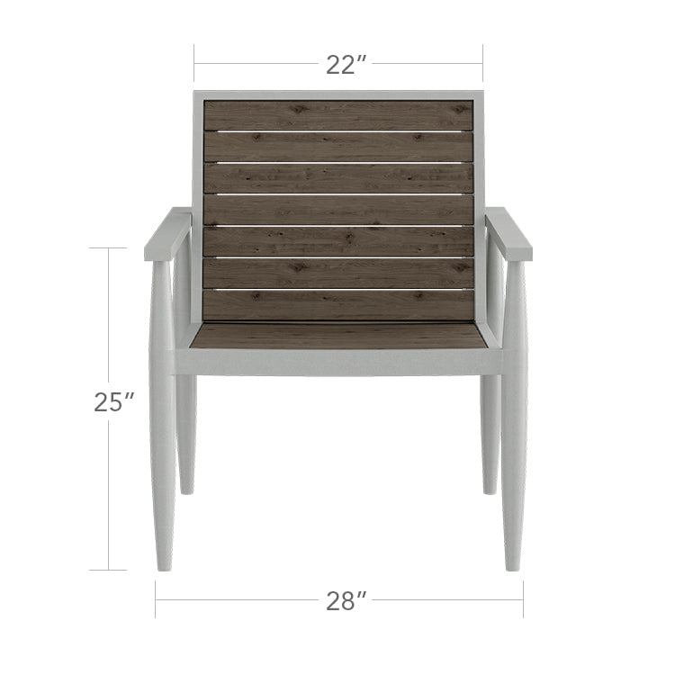 Danish Club Chair - Slatted by DecoScape
