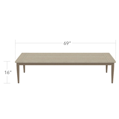Danish Coffee Table (Rectangular) - Large by DecoScape (1027-311)