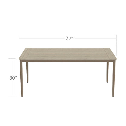 Danish Dining Table (Rectangular) - Small by DecoScape (1027-314)