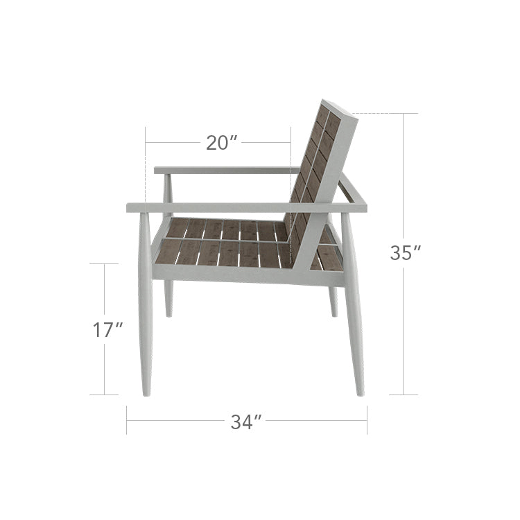 Danish Loveseat - Slatted by DecoScape