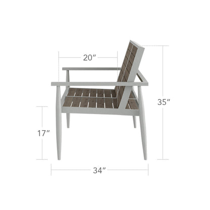 Danish Loveseat - Slatted by DecoScape