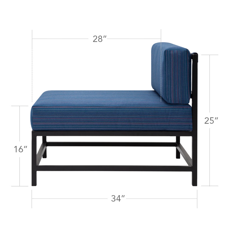 Delano Armless Lounge Chair by DecoScape (3209-131)