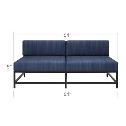 Delano Armless Loveseat by DecoScape (3209-132)