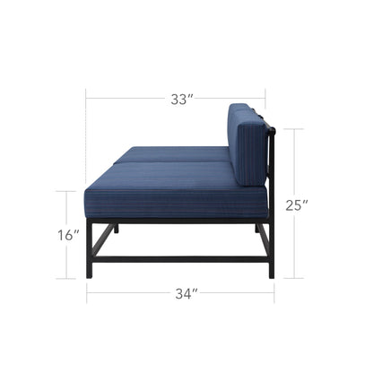 Delano Armless Loveseat by DecoScape (3209-132)