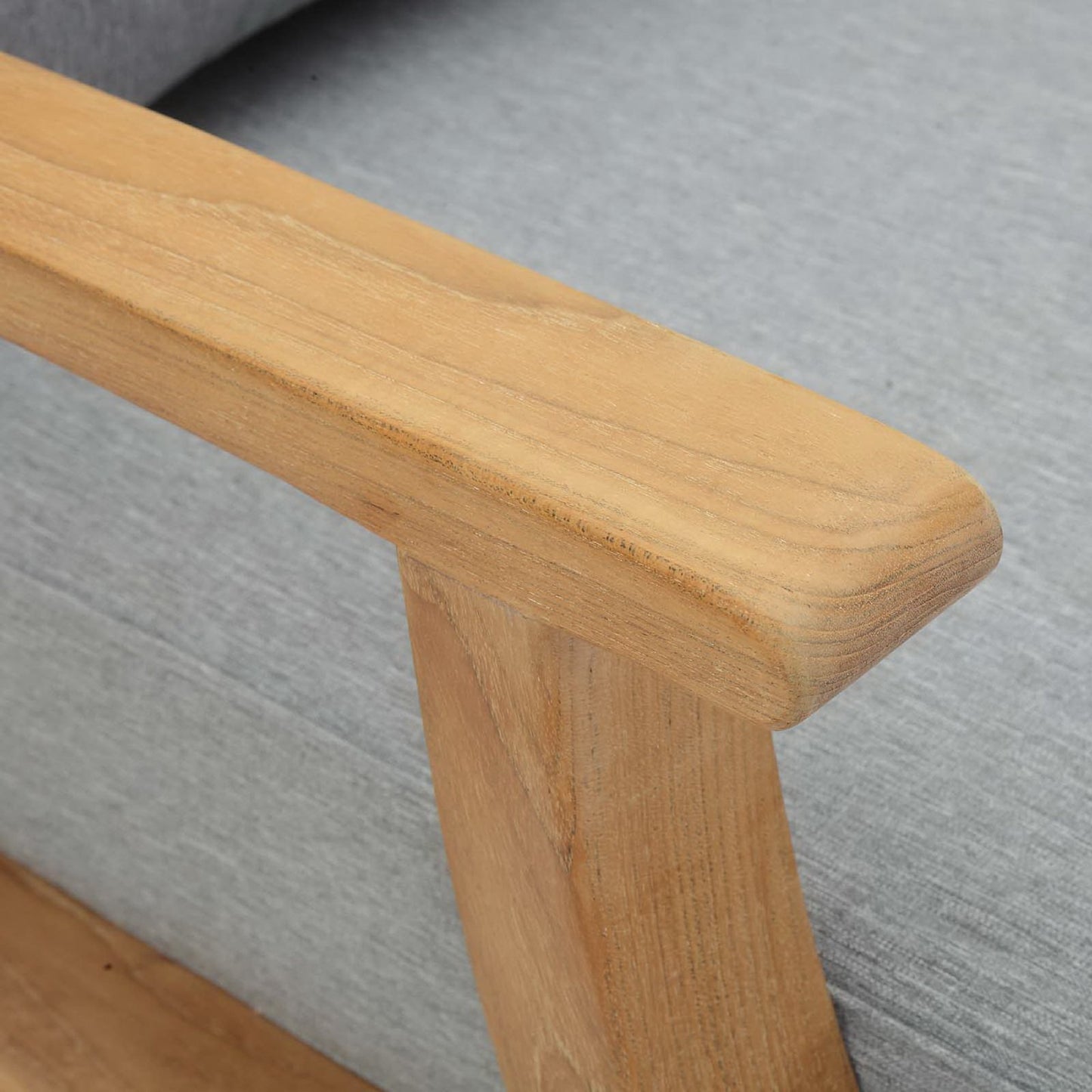 Marina Outdoor Patio Teak Armchair in Natural Gray by Modway (1143)